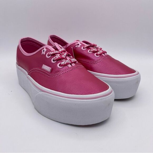 Vans x Barbie Authentic Stackform 'Pink' Skate Women's Sneakers | Size:  6 - Picture 6 of 15
